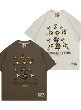 GRAF原创品牌【24Vol.2】和你前任EX不一样的完美小鹿美式棉短袖