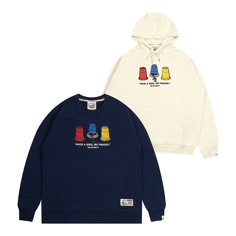 魔术师鹿GRAF刺绣帽衫卫衣