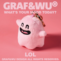 GRAF Original Brand [Mini Version] What's your mood today? Mood Cute Ghost plush toy keychain thumbnail 5