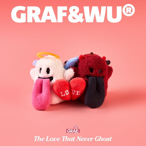 GRAF情侣磁吸毛绒包挂永不离弃