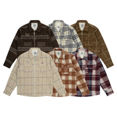 GRAF原创品牌 里摇粒绒 金属鹿标限量面料羊毛直拉衬衣外套夹克