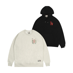 街头帽衫 地下骑士屠恶龙年做旧印花美式 24Vol.1 GRAF原创品牌