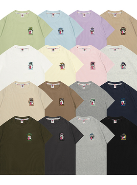 GRAF原创品牌【辣妹】16型人格MBTI/ENTJ可爱鬼小刺绣螺纹女短袖