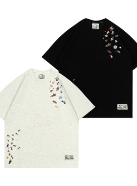 Y2K贴纸花里胡哨迷你贴纸短袖