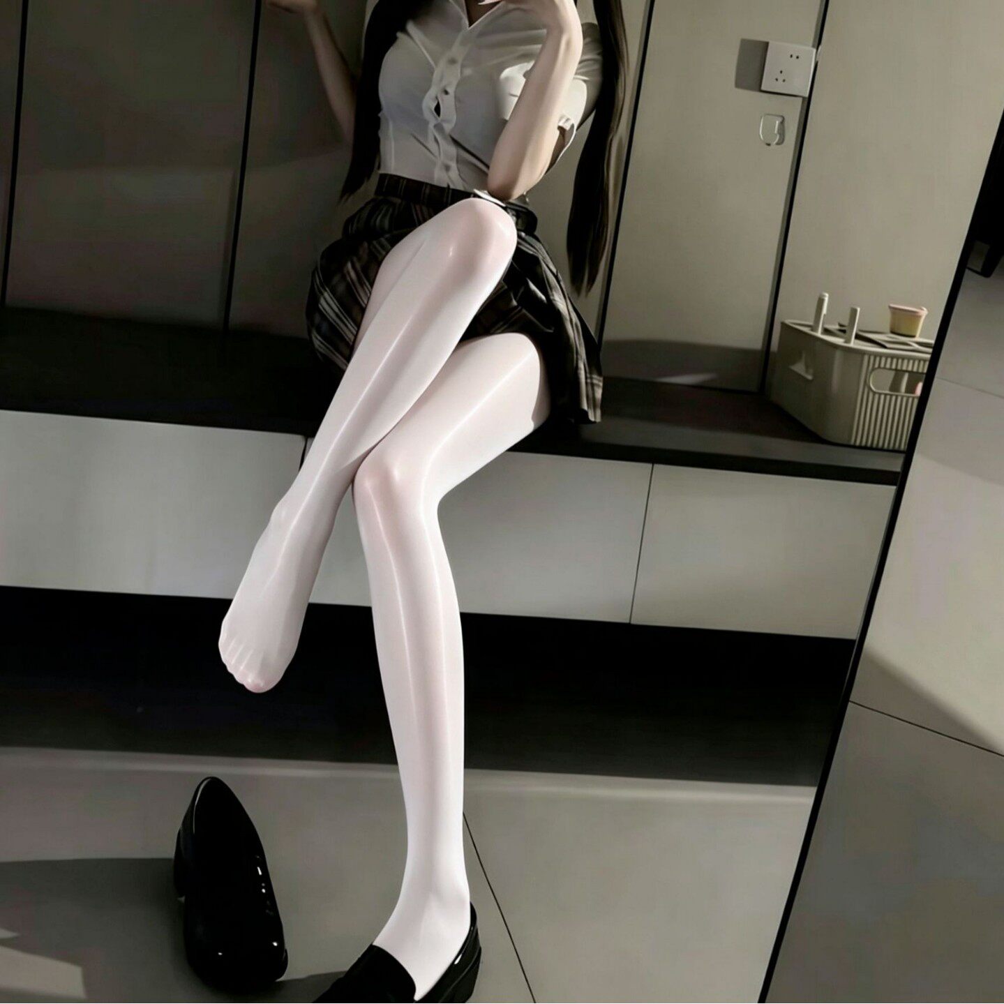 热门【性价比】批发性感大码加长大MM光滑细腻运动马油袜连裤丝滑