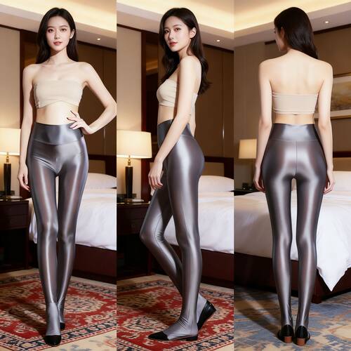 Shaping Tights舍宾袜健美操可外穿闪光跨境热销欧美XXL70D反光袜
