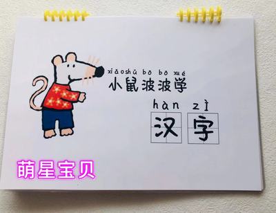 小鼠波波学汉字低幼宝宝学习量词语言启蒙安静书成品