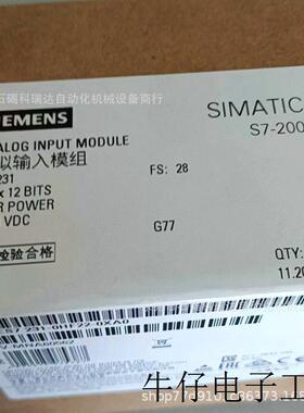 PLC 6ES7 231-0HF22-0XA0 AI*8 EM223模拟量输入模块议价出