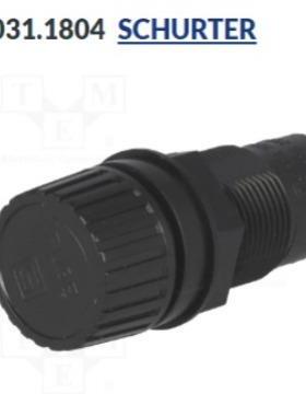 0031.1804保险丝座; 圆柱形保险丝; 6.3x32mm;