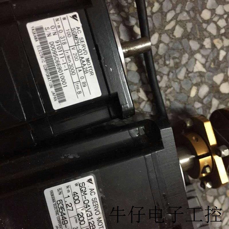 适用于电机 SGM-01V312B SGMPH-01AAA2B SGM-04V312B 成色很新
