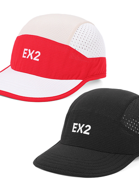 EX2伊海诗运动帽子男女夏天速干透气防晒棒球帽跑步户时尚365065