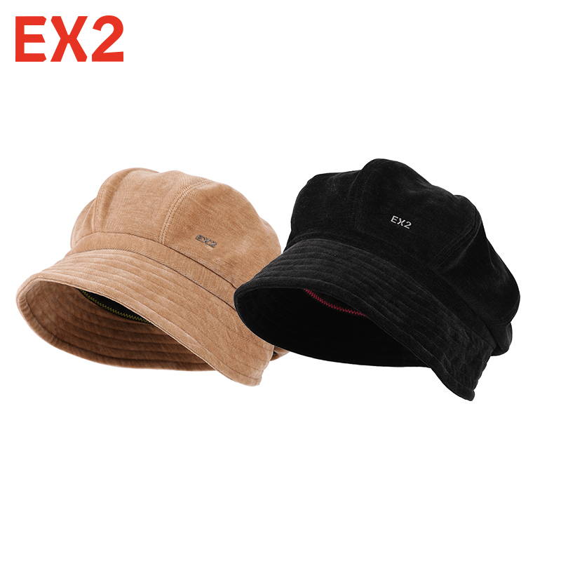 EX2伊海诗帽子女士冬季保暖贝雷帽加厚防寒防风时尚报童帽364038