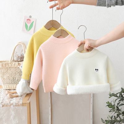 男童毛衣冬季加厚打底衫内搭上衣