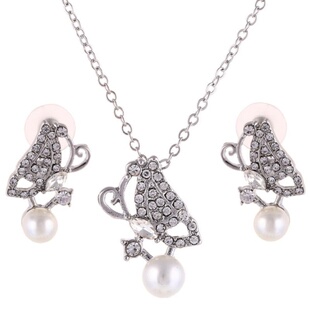 经典 外贸饰品 蝴蝶仿珍珠首饰 时尚 跨境外贸欧美风走创意夸张个性