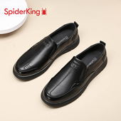 2025秋季 单鞋 新款 男士 蜘蛛王男鞋 男式 真皮商务休闲皮鞋 软底爸爸鞋