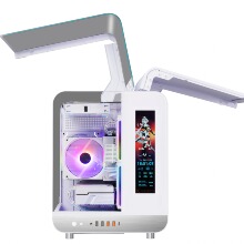 未知玩家幻翼 鸥翼门海景房机箱MATX 360一体式水冷机箱 顺丰包邮