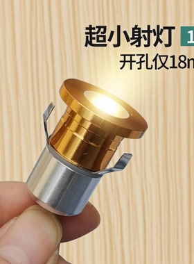 【开孔18mm】超小迷你小射灯led展柜灯嵌入式1W小孔灯极小微型灯