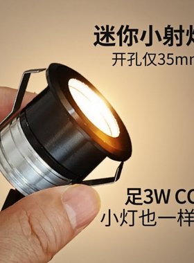 【3W开孔35】迷你小射灯 led嵌入式孔灯3cm猫眼灯4cm防眩光小洞灯