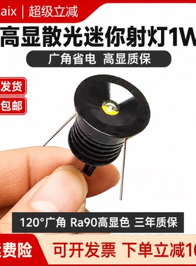 开孔25mm小射灯1W展柜灯迷你小筒灯led猫眼灯2.5公分小孔灯嵌入式