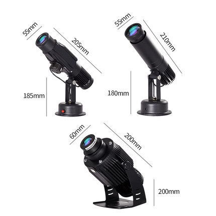 高清led广告招牌投影灯室内门头地面旋转图案文字logo投射灯定制