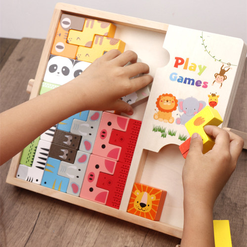 俄罗斯方块拼图积木3-6岁