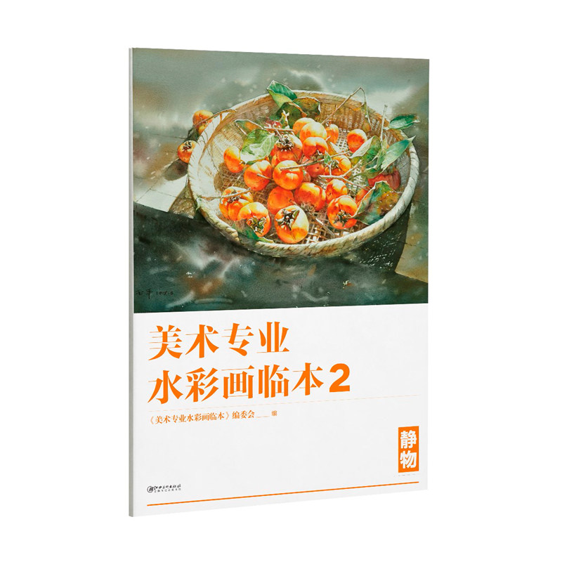 美术水彩画临本2静物 美术高考艺考临摹教材范本 静物水彩画教程 色彩