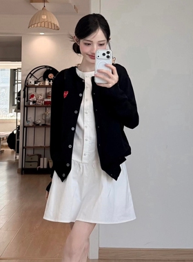 春季韩系气质针织开衫套装连衣裙子女2026新款高级感巨好看两件套