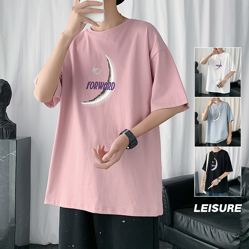 Hong Kong style short sleeve t-shirt men's casual clothes