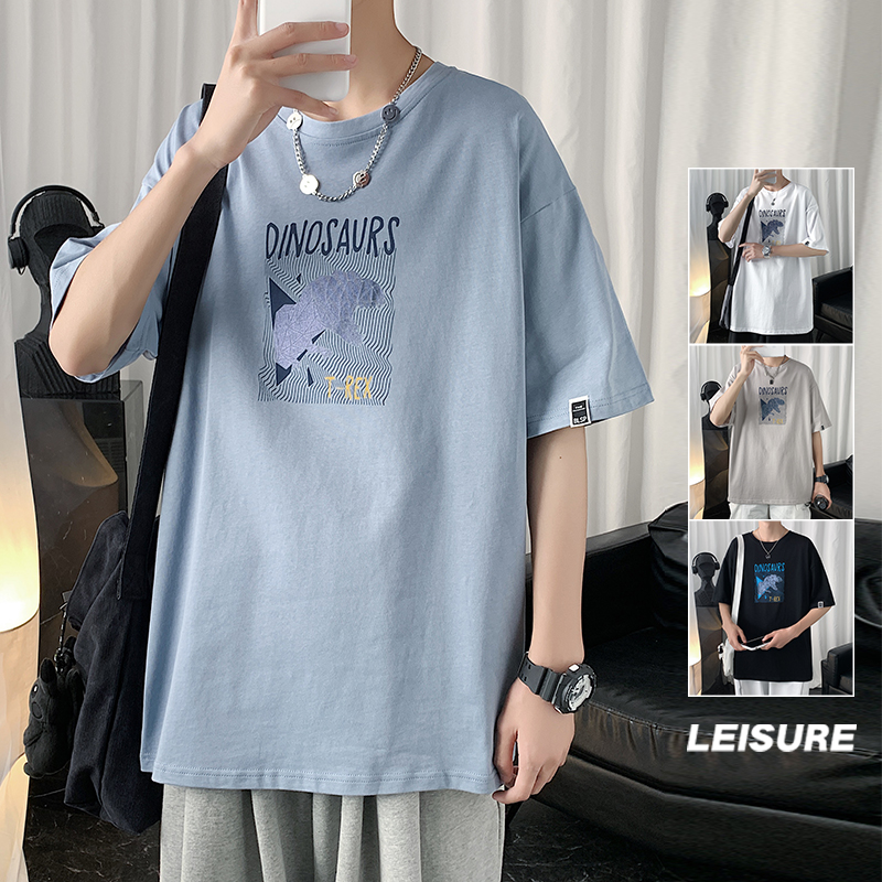 Hong Kong style short sleeve t-shirt men's casual wear