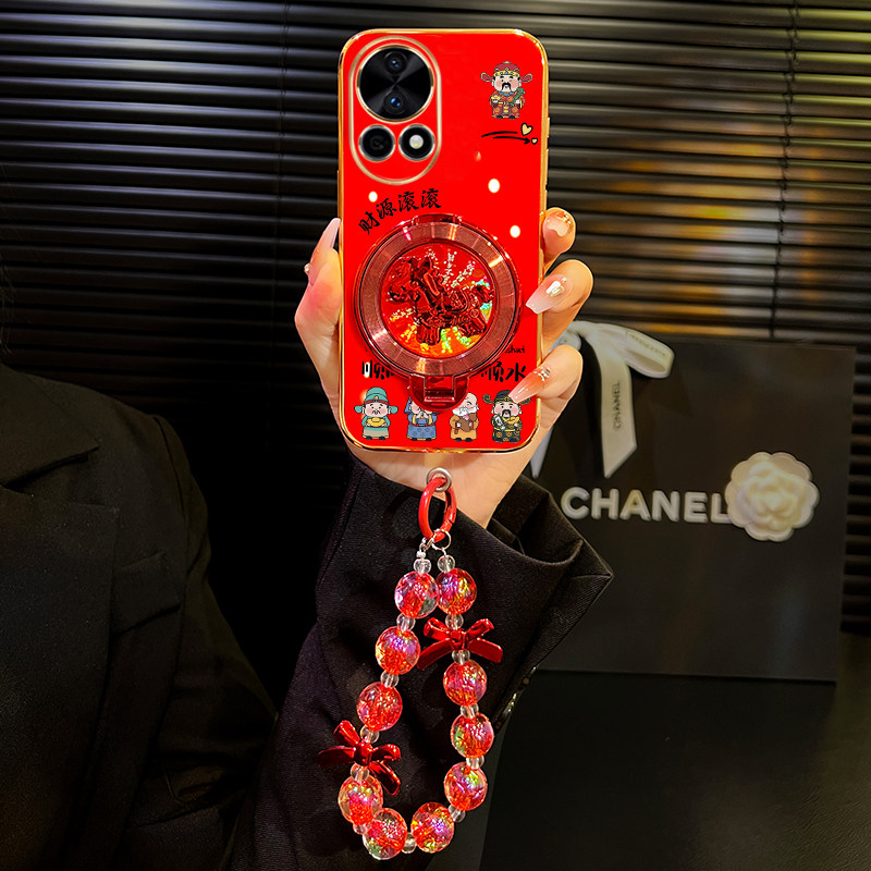 财源滚滚适用于华为nova13手机壳红色nova12马上有钱转转支架nova11防摔nova12pro爆款nova8/9新年高级好看