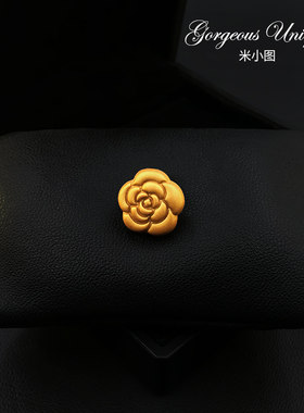米小图磁吸暗扣山茶花小胸针