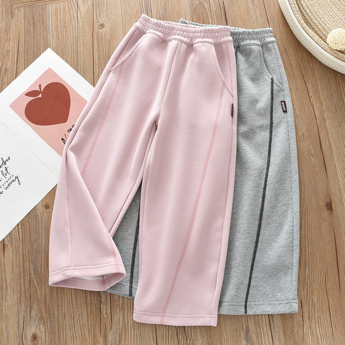 女童春秋款休闲弯刀卫裤