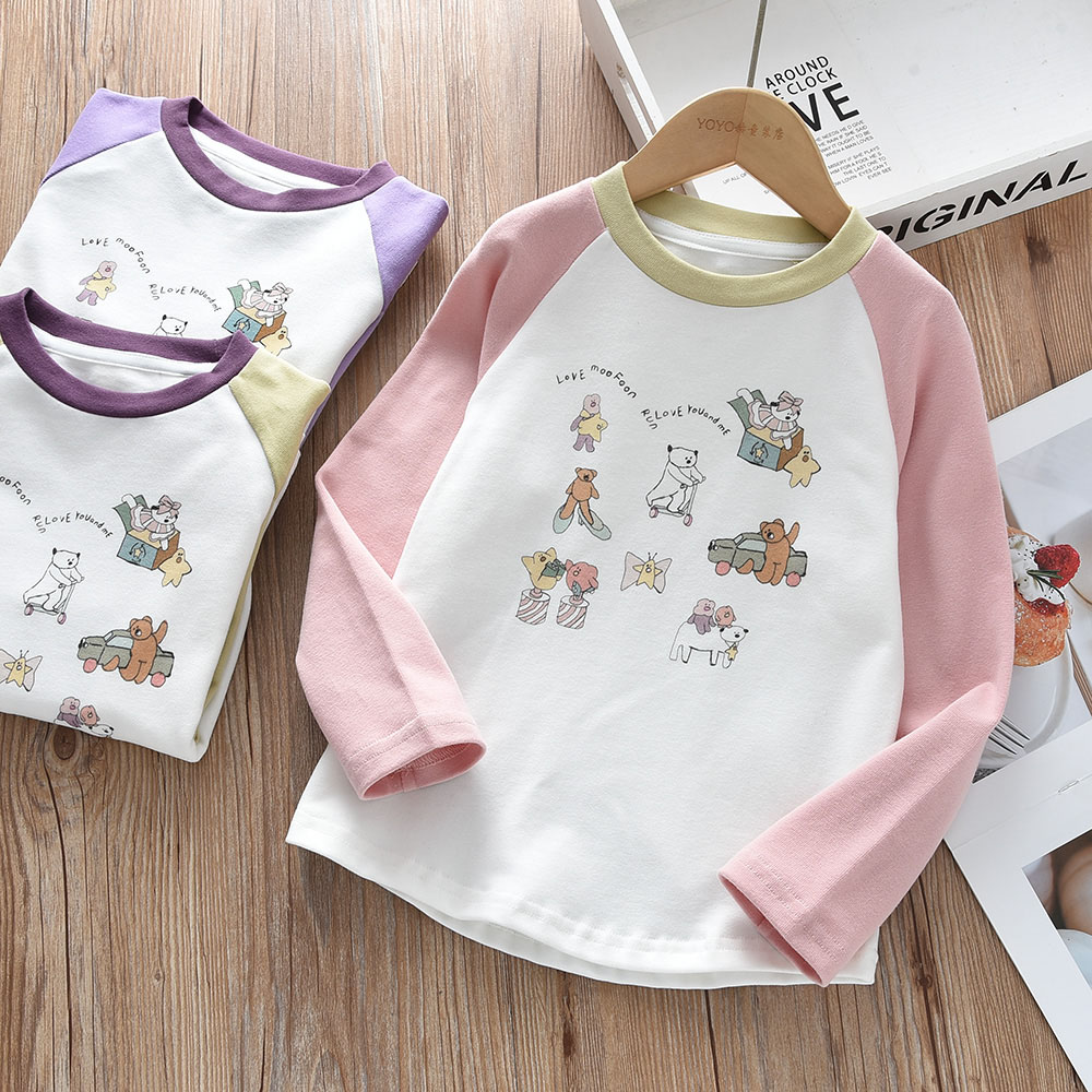 女童春秋款柔软卡通打底衫