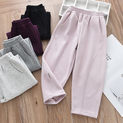 女童春秋款香蕉裤运动卫裤