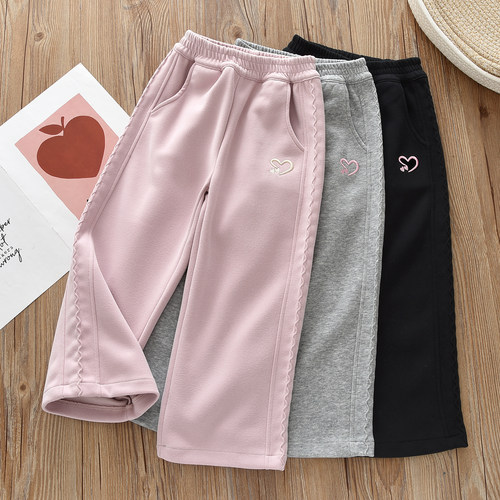 女童春秋款直筒裤运动裤