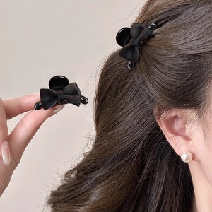 精致蝴蝶结迷你小抓夹女2025新款高级感侧边夹刘海夹子上班族发饰