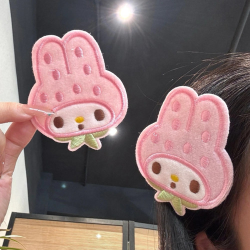 可爱草莓美乐蒂魔术贴卡通少女侧边碎发无痕刘海贴简约百搭发帖