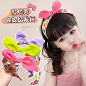 韩版 草莓蝴蝶结儿童发箍发卡女童宽边甜美头箍女孩兔耳朵压发头饰