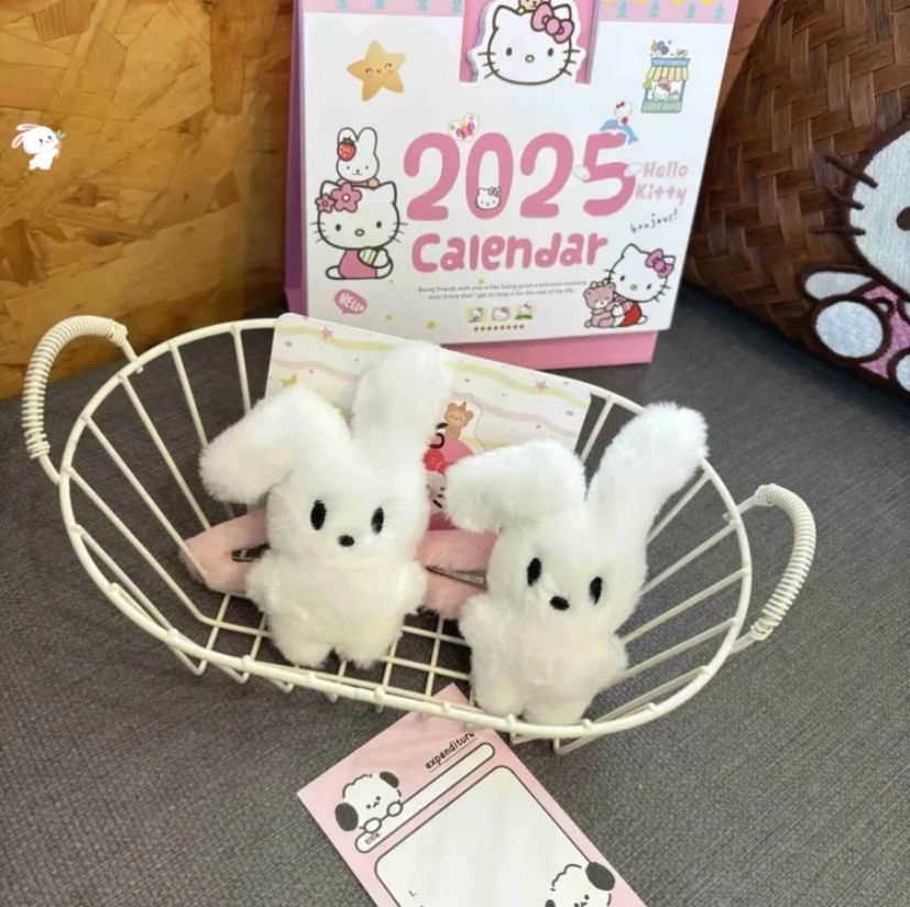 甜美毛绒垂耳兔bb夹可爱少女心发夹高颜值侧边夹学生发卡小众发饰