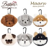 bestever笔袋比熊零钱包小狗收纳包化妆包小物收纳手机包可爱绒毛