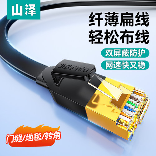 山泽扁平网线千兆[欧盟专业认证]