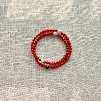 天然南红玛瑙多宝多圈手链女