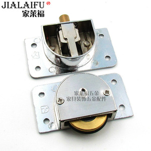 。五金 静音移门轮 黄铜滑轮趟门轮 衣橱柜推移门滑轮移门轮