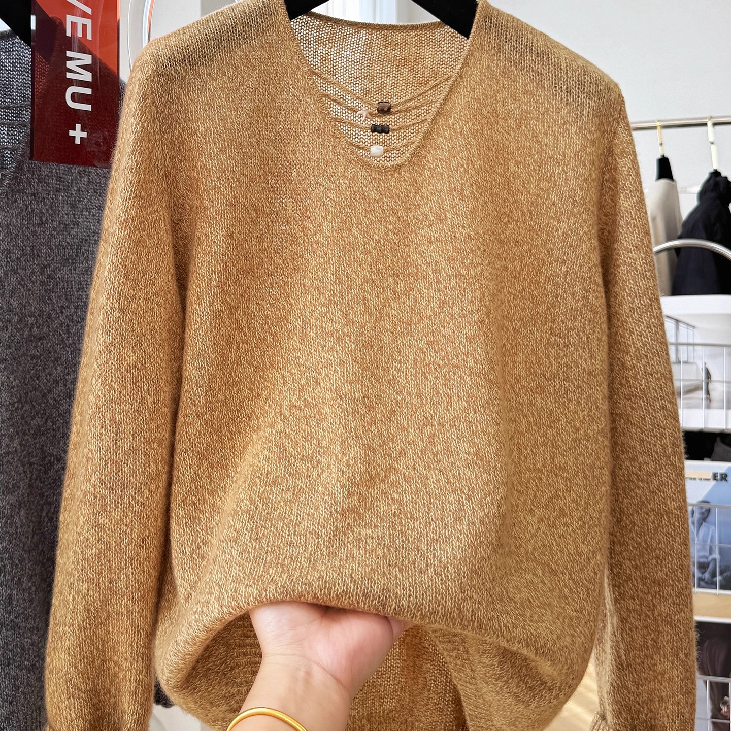 高级感韩系穿搭羊毛衫女秋冬毛衣