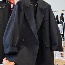 高级感气质名媛宽松慵懒风穿搭独特巨好看的休闲西装外套女秋季