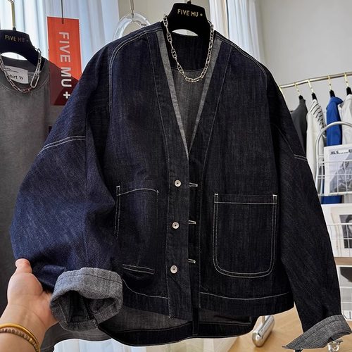 设计感定制日韩穿搭风牛仔外套女