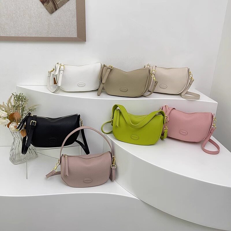 大容量包包女2025新款高级质感小众春夏百搭单肩斜挎包女士饺子包