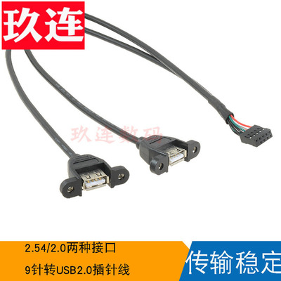 杜邦2.0/2.54转接线9针