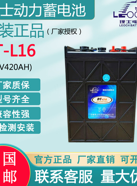 理士蓄电池DT-L16登高车曲臂升降机高空作业车观光车6V420AH