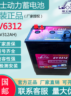 理士蓄电池EV6312 6V312AH高空登高作业车扫地机电动车辆免维护